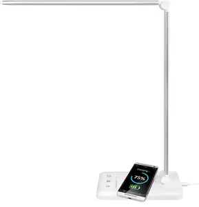 Toptan şarj lambası akülü-Modern dokunmatik anahtarı LED masa lambası ofis şarj katlanabilir akıllı lamba çalışma masası akülü