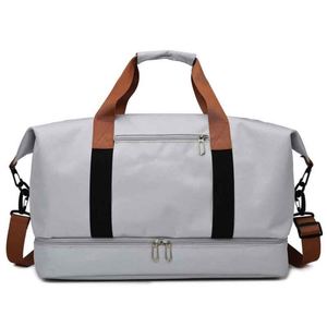 Sac de voyage en toile, sac à dos de week-end, sac de sport grande capacité pour hommes, femmes, unisexe, avec compartiment à chaussures, sac de voyage - Product Image 5