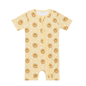 Oem/Odm Baby Romper Bamboe Baby Shorties Meerdere Maat 0-24M Custom Baby Pyjama Bamboe Peuter Kleding - Product Image 1