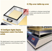Acier inoxydable avec couvercle en verre Plaque de cuivre de surface en acier inoxydable Machine commerciale Dorayaki à crêpes soufflées japonaises