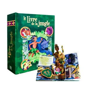 Yimi paper Custom Educational Baby Story Book Free Sample Interactive 3d English Pop up Book for Children