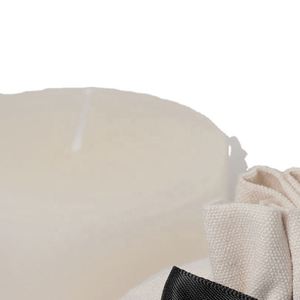 Sac en tissu réutilisable en coton biologique avec logo personnalisé pour emballage de bougies, fond rond, vente en gros - Product Image 5