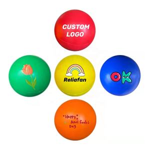 Bola Anti stres terapi tangan anak-anak, mainan anak-anak Remas bola penghilang busa PU ramah lingkungan 6.3cm - Product Image 4