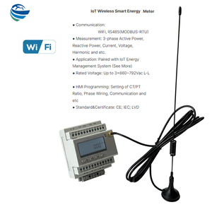 Haute qualité 4G Lora WiFi compteur d'énergie intelligent App maison intelligente 3 phases électrique kWh surveillance minuterie <span class=keywords><strong>relais</strong></span> 0.5 précision - Product Image 4