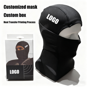 थोक कस्टम लोगो हीट-ट्रांसफर प्रिंटिंग लुभावनी मोटरसाइकिल विंडप्रूफ फुल फेस कवर साइकिल डिजाइन बैलाकलव स्की मास्क - Product Image 2