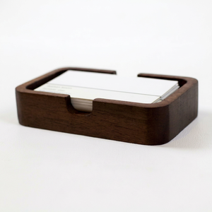 Eco Friendly Wooden Card Holder Natural Timber Business Card Organizer Display <b>Stand</b> <b>for</b> Office Reception Desk - Product Image 1