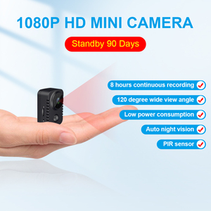 Caméscope <span class=keywords><strong>miniature</strong></span> portable <span class=keywords><strong>sans</strong></span> <span class=keywords><strong>fil</strong></span> MD29, fabrication directe d'usine, caméra vidéo 1080P, vision nocturne, grand angle de 120 degrés, prend en charge les cartes SD de 8 à 128 Go - Product Image 1