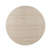 Table basse ronde en marbre beige de luxe, table centrale sur piétement, style nordique minimaliste, mobilier d'extérieur et d'intérieur