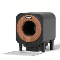 Bac à Litière Intelligent en PP pour Chat, Vente en Gros, Nettoyage Automatique, Grande Capacité 76L, Contrôle des Odeurs, Prise en Charge du Design Personnalisable OEM