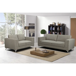 Juego de sofás tapizados de material de tela Simple 3 <span class=keywords><strong>2</strong></span> 1, marco de madera de color blanco, suministro directo de fábrica, precio barato, sofá para sala de estar - Product Image 3