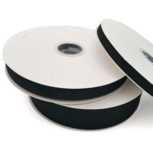 Grosir 100% poliester dua wajah pita Grosgrain 3mm-100mm hitam gaya elegan - Product Image 6