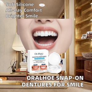 ORALHOE Prothèses dentaires ajustables à clipser, améliorent l'esthétique du sourire, en silicone confortable, pour adultes, kit de beauté dentaire à domicile - Product Image 2
