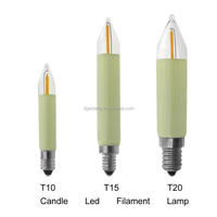 Filament de LED T15 T20 Kleinschaftkerze E10 Fuer Schwibbogen Lichterkette 8-55V0.2W