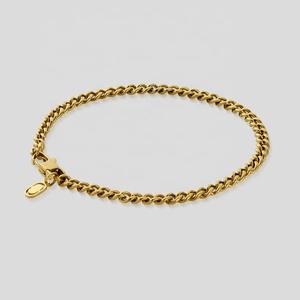 2025 venta al por mayor nueva Alta Calidad fina moda al por mayor 18K chapado en oro pulsera de acero inoxidable joyería pulsera de moda para hombres - Product Image 4