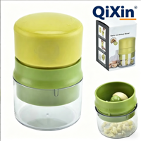 Accesorios de Cocina de Plástico Manuales Inteligentes, Picador de Ajo, Rebanador de Verduras, Mini Prensa de Ajo, Picador de Cebolla