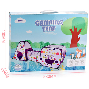 Imite — <span class=keywords><strong>maison</strong></span> de Camping 3 en 1, <span class=keywords><strong>maison</strong></span> de sport Portable pour enfants, jouets avec <span class=keywords><strong>Tunnel</strong></span>, tente - Product Image 6