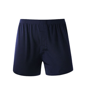 8012 Boxer en maille de soie glacée rafraîchissante pour <span class=keywords><strong>homme</strong></span>, anti-frottement des jambes, sous-vêtement, <span class=keywords><strong>pyjama</strong></span> d'été, pantalon de plage, caleçon boxer, en stock, vente chaude - Product Image 4