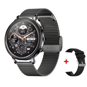 Écran Drioshipping 360*360 Fréquence cardiaque Fitness Tracker Ultra Caractéristiques Appel BT Alloy Metal Ladies' Smartwatch - Product Image 2