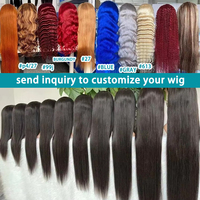 Perruques Lace Front en Cheveux Humains Naturels Sans Colle 13*4 Cheveux Brésiliens Bruts Ondulés Pré-Pluckés Perruques Frontales HD pour Femmes Noires