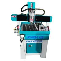 6060 6090 petite taille cnc routeur 4 axes rotatif mdf contreplaqué gravure cnc