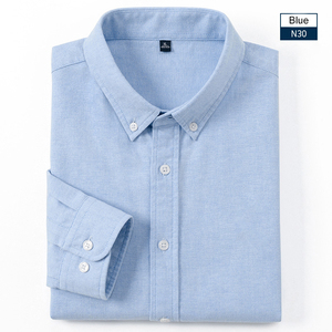 <span class=keywords><strong>Camisa</strong></span> Polo de Algodón <span class=keywords><strong>Oxford</strong></span> para Hombre, de Alta Calidad, Antiarrugas, Personalizable, <span class=keywords><strong>Blanca</strong></span>, Formal de Negocios, para Otoño - Product Image 4