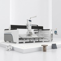 Vente directe usine : Machine de découpe de marbre à 5 axes, machine à rainurer et polir les comptoirs de cuisine et de salle de bain, à vendre