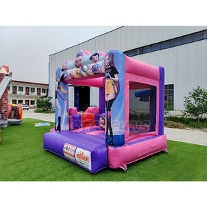 Château gonflable commercial K-<span class=keywords><strong>POP</strong></span> Demon Hunters personnalisable pour fêtes d'enfants en extérieur avec souffleur – Location de château gonflable - Product Image 3