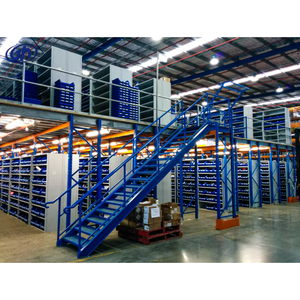 Système de rayonnage de mezzanine modulaire en acier sans boulons à plusieurs niveaux, robuste, pour le rangement dans le garage, résistant à la corrosion - Product Image 6