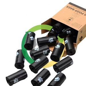 Wholesale High Quality Plastic PLA PBAT <b>Compostable</b> Corn Starch Disposable Doggie Poo Waste <b>Bag</b> Biodegradable Dog Poop <b>Bag</b> - Product Image 1