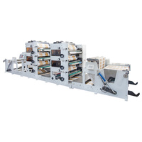 Presse d'impression flexographique automatique UV 6 couleurs haute vitesse pour étiquettes, films plastiques, feuilles d'aluminium et sacs en plastique (Nouveau)