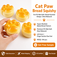 Southpeak Toy Mochi Hand Therapy Squishy Factory Outil de soulagement de l'anxiété pour le soutien du TDAH et de l'autisme, Squishy sensoriel Patte de chat en forme de pain