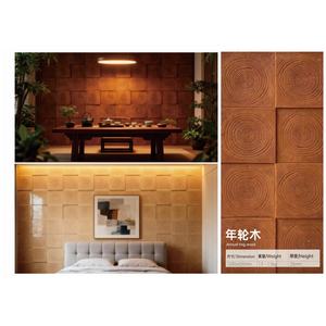 Madera de Anillos Anuales, Diseño Minimalista, Resistente a la Humedad, Texturas Impermeables para Dormitorios, Paredes Interiores de Apartamentos, Aplicaciones Exteriores - Product Image 2