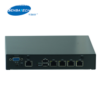 R41VAZ ordinateur industriel mini pc 4lan j4125 j1900 memoria ram de 8g mini-pcie port wifi pfsense routeur monté pc industriel