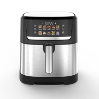Friteuse à air sans huile en acier inoxydable à vente chaude du Zhejiang, four grille-pain, capacité de 10 L, économie d'énergie, usage domestique