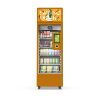 Distributeur automatique intelligent de snacks et de boissons avec technologie visuelle d'intelligence artificielle pour articles de vente au détail