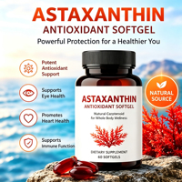 Compléments alimentaires en gélules molles d'astaxanthine antioxydante NUTRTECH 2026, 2 doses quotidiennes, HACCP Halal, soutient la vue, les articulations, la circulation interne et la peau
