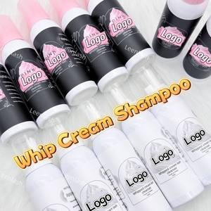 Shampooing fouetté pour extension de cils personnalisé de marque privée 100ml Mousse nettoyante à la fraise en matière plastique blanche et rose - Product Image 2
