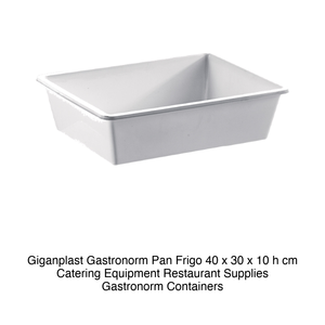 Giganplast Gastronorm Pan Frigo 40 x 30 x 10 h cm Catering Equipment Restaurant Supplies Gastronorm <b>Containers</b> - Product Image 2