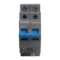 Interrupteur isolateur industriel LONG TAI SF219G 2P gris 63A 400V IP20 Contact en cuivre argenté PA66 ignifuge CE Rail DIN 35mm