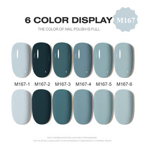 AILANUO Boîte à ongles gratuite Package Design Esmaltesmalt De Unas En Gel Gel Uv Semipermanentes Vernis à ongles en gel émail 6 couleurs Set - Product Image 2