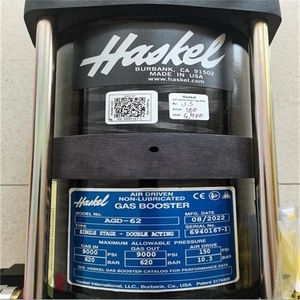 Compresseur industriel portable Haskel AGD 62 à gaz, refroidi par air, sans huile, alimenté en courant alternatif, en métal - Product Image 4