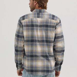 Camisas de Franela Vintage a Rayas, Grandes y Resistentes, Acolchadas, con Forro, a Cuadros Neutros, para Toda la Familia, Tallas Grandes, Elásticas y Acolchadas - Product Image 5