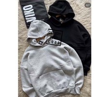 Ensemble de survêtement unisexe en coton épais personnalisé, comprenant un sweat à capuche oversize et un pantalon de jogging, style streetwear, 2 pièces