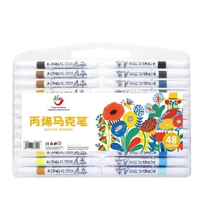 Kind 12/24/26/48 Kleuren Acryl Verf Marker Pennen Set