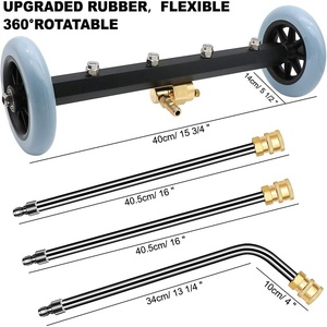 Nettoyeur haute pression multifonctionnel 16 pouces, balayeuse à eau pour châssis de voiture, kit de <span class=keywords><strong>nettoyage</strong></span> du dessous de caisse de voiture 4000 psi - Product Image 2