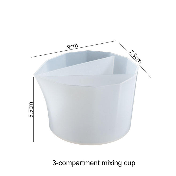 Taza de mezcla 3-compartimiento