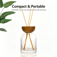 Vente en gros de flacons en verre transparent pour aromathérapie de 100 ml, 150 ml, 200 ml, sans fuite