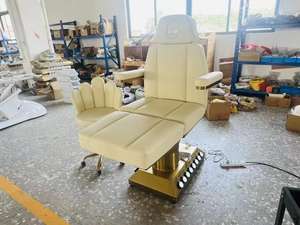 Lit de beauté électrique de luxe à prix de gros, 4 places, en ABS blanc, réglable, mobilier de salon, utilisation à domicile, lit de massage - Product Image 2