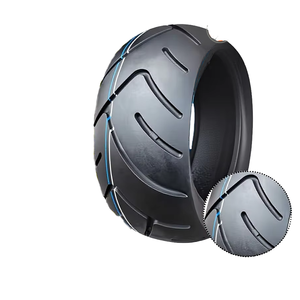 Pneu large tubeless YUEBO neuf 130/60-8, bande de roulement LC401 haute adhérence, pour tricycle léger et trottinette à roue de 8 pouces, garantie six mois - Product Image 1