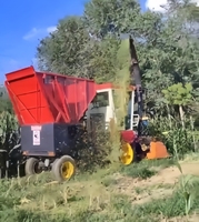 Moissonneuse-batteuse à ensilage de maïs montée sur tracteur automatique, mini-moissonneuse-batteuse à ensilage d'herbe à vendre
